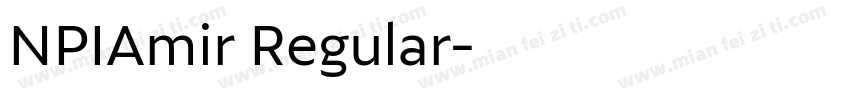 NPIAmir Regular字体转换